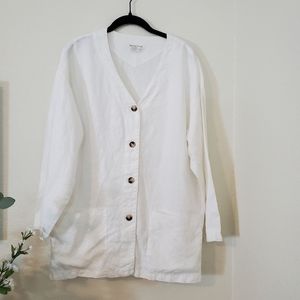 Spencer Tyler 100% linen Minimalist, Lagenlook top! Size Medium.